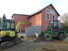 Blick auf den Bauhof